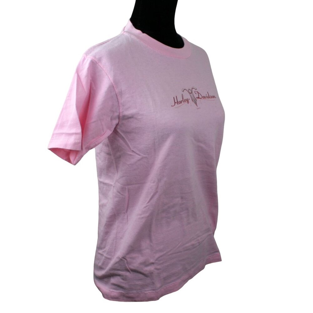 Vintage Harley-Davidson East Coast Quantico Pink Tee Youth Size 14-16 New - Picture 5 of 9
